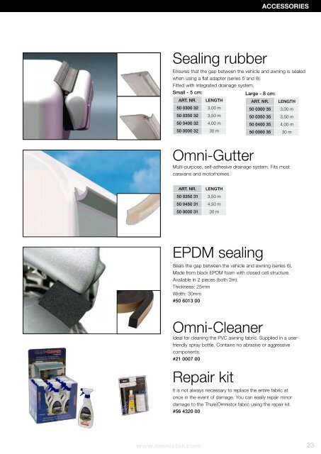 Catalogue 2010 Get more out of your holiday - Omnistor Awnings