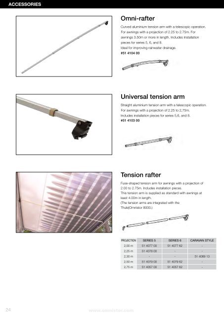 Catalogue 2010 Get more out of your holiday - Omnistor Awnings