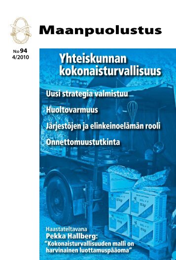Yhteiskunnan kokonaisturvallisuus - Maanpuolustuskurssiyhdistys