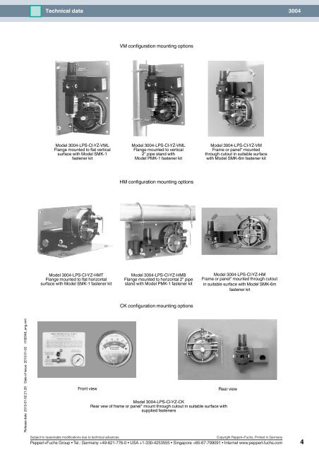 3004 Type Y, Z & Ex [pz] purge and pressurization ... - Pepperl+Fuchs