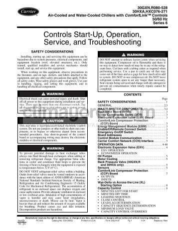 Controls Start-Up, Operation, Service, and ... - Climayoreo