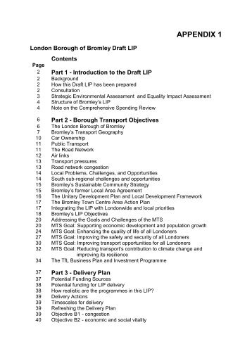 Env PDS 291110 Appendix 1 LIP - Decision making - Bromley Council