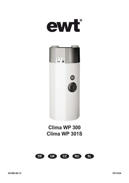 EWT Clima WP 300 &amp; 301 S BA - mehrsprachig