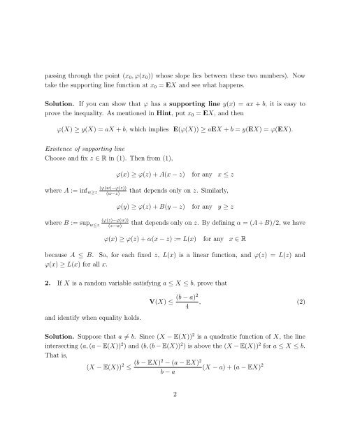 Solutions to Homework Set No. 4 – Probability Theory (235A), Fall ...