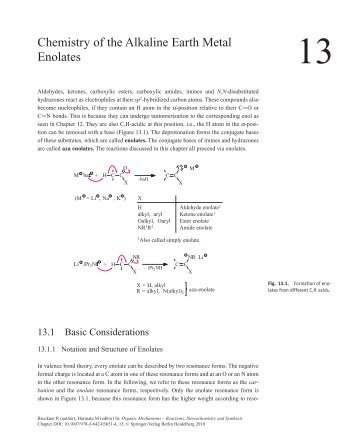 Chemistry of the Alkaline Earth Metal Enolates