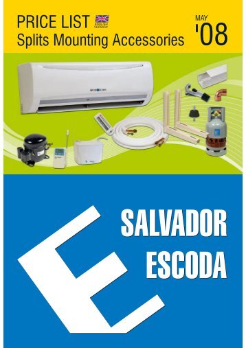 Price List - Splits Mounting Accessories - Salvador Escoda SA