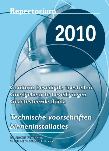 Repertorium Technische voorschriften binneninstallaties - Tmvw