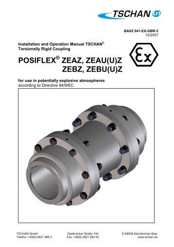 POSIFLEX ZEAZ, ZEAU(U)Z ZEBZ, ZEBU(U)Z - Tschan GmbH