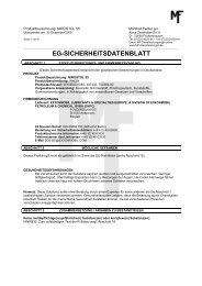 Sicherheitsdatenblatt gemäss 91 / 155 / EWG - Manfred Fedler jun ...