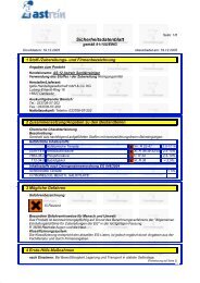 Sicherheitsdatenblatt gemäss EG - Richtlinie 91 / 155 / EWG