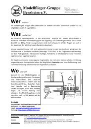 Wer sind wir? - Modellflieger-Gruppe Bensheim eV