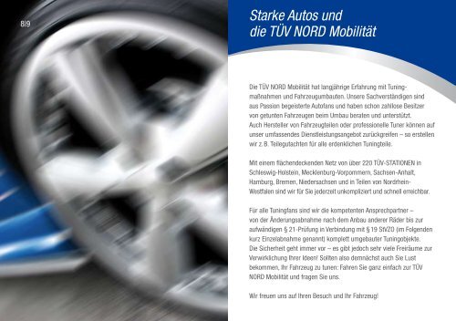 Für alle, die individueller und sicherer unterwegs sein ... - TÜV Nord