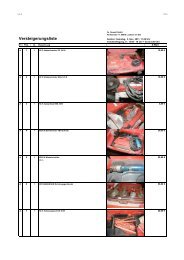 Versteigerungsliste