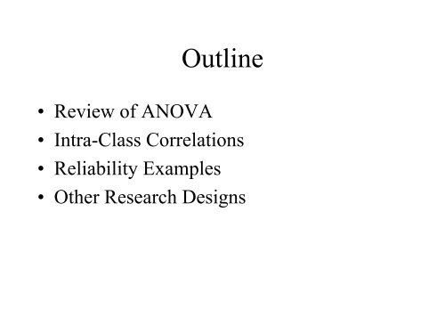 Lecture 4: Principles of Psychometrics: Reliability II - jhsph ocw