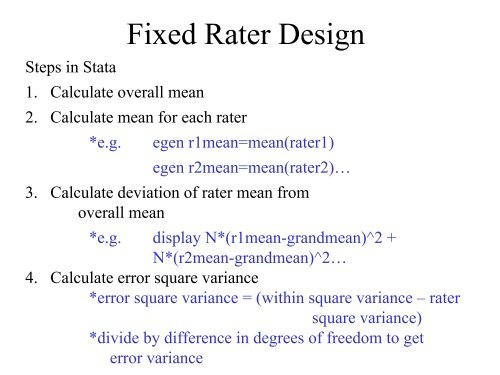 Lecture 4: Principles of Psychometrics: Reliability II - jhsph ocw