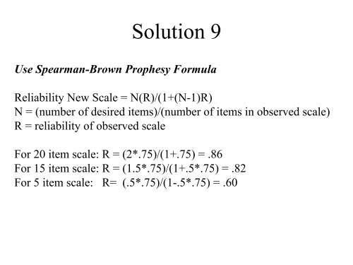 Lecture 4: Principles of Psychometrics: Reliability II - jhsph ocw