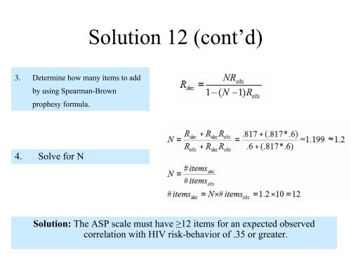 Lecture 4: Principles of Psychometrics: Reliability II - jhsph ocw