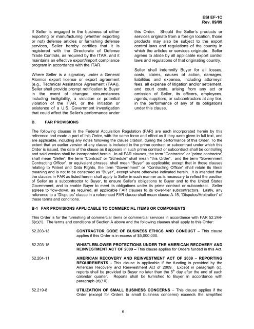 EF-1C Terms and Conditions for Orders for - General Atomics ...