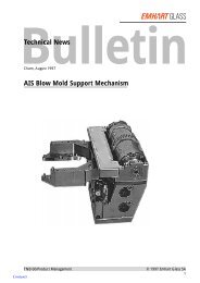 Technical News AIS Blow Mold Support Mechanism - Emhart Glass