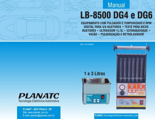 Manual LB-8500 DG4 e DG6 - Planatc