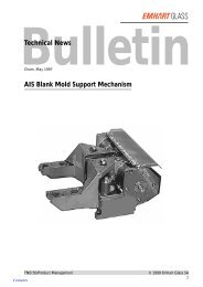 Technical News AIS Blank Mold Support Mechanism - Emhart Glass