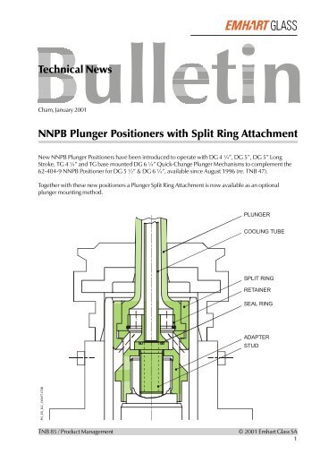 NNPB Plunger Positioners with Split Ring Attachment - Emhart Glass