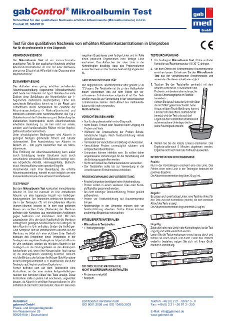 GM_M04SD10 - Mikroalbumin Dos... - Gabmed