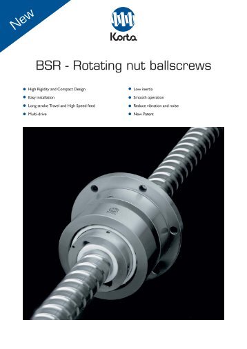 BSR - Rotating nut ballscrews New - Romani Components