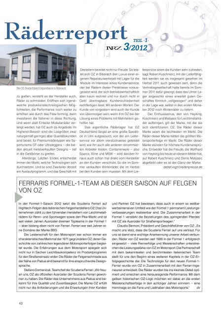 NEUE REIFENZEITUNG 3/2012, Seite 40-75 - Reifenpresse.de