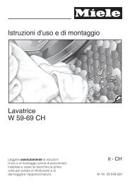 Istruzioni d'uso e di montaggio Lavatrice W 59-69 CH - Interdiscount