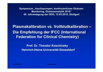 Plasmakalibration vs. Vollblutkalibration – Die Empfehlung der IFCC ...