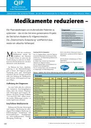 Medikamente reduzieren – Therapie o - Österreichische Ärztezeitung