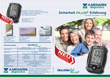 Produktfolder GlucoMen LX Plus - Menarini Diagnostics