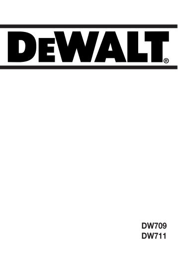 DW709 DW711 - Service - DeWalt