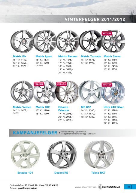 vinterdekk 2011/2012 - ScanVest Dekk AS