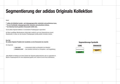 Segmentierung der adidas Originals Kollektion - SportXshop