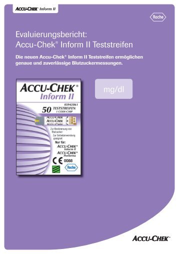 Accu-Chek® Inform II Teststreifen mg/dl - Roche Diagnostics
