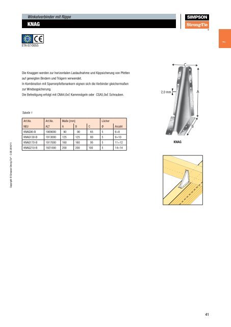 Holzverbinder Katalog - SchraubenExpress.de