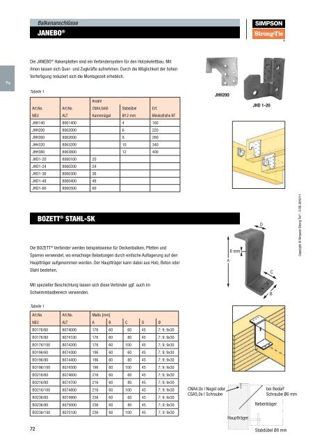 Holzverbinder Katalog - SchraubenExpress.de