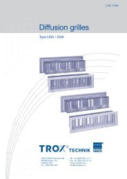 Diffusion grilles type DG6 / DG8 - TROX