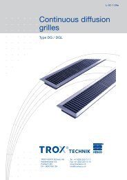 Continuous diffusion grilles type DG / DGL - TROX
