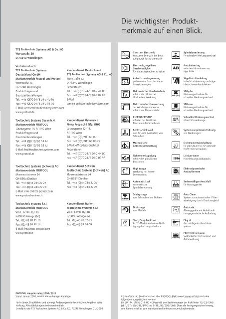 Protool Katalog - E.W. NEU GmbH