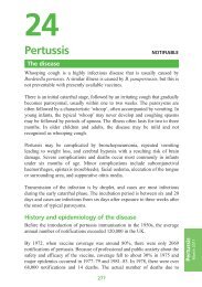 Green Book:Chapter 24. Pertussis - Department of Health
