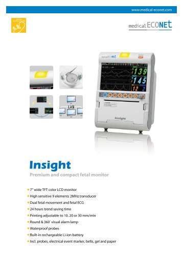 Premium and compact fetal monitor - medical ECONET