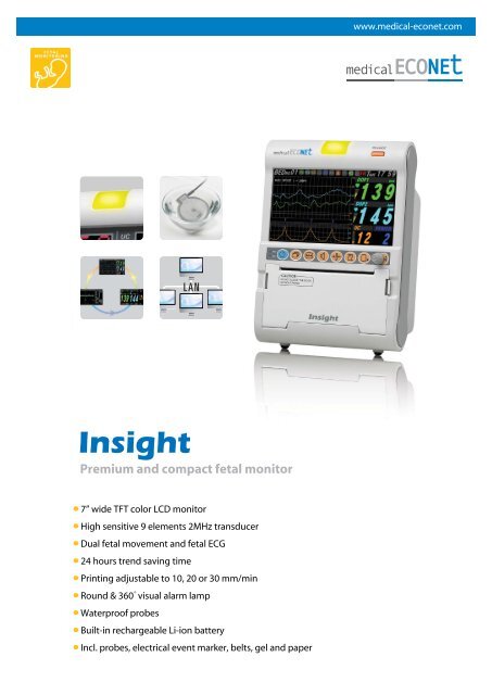 Premium and compact fetal monitor - medical ECONET