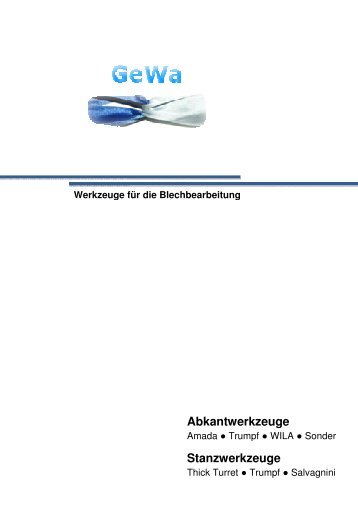 Abkantwerkzeuge Stanzwerkzeuge