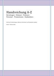 Handreichung A-Z - Fakultät VI Planen Bauen Umwelt - TU Berlin