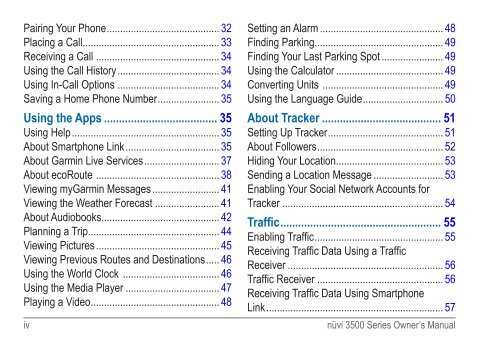 Garmin: Nuvi 3500 Series Owner's Manual