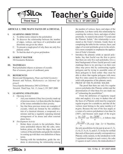Teacher's Guide - Diwa Learning Systems