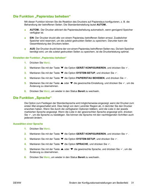 HP Color LaserJet CP3505 User Guide - DEWW